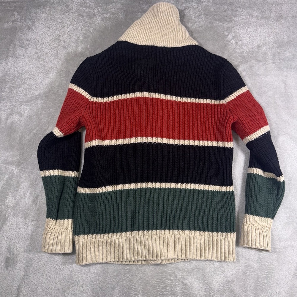 Pendleton Women's Small Ranger Stripe Lambswool Cardigan Shawl Collar Sweater - Picture 6 of 9